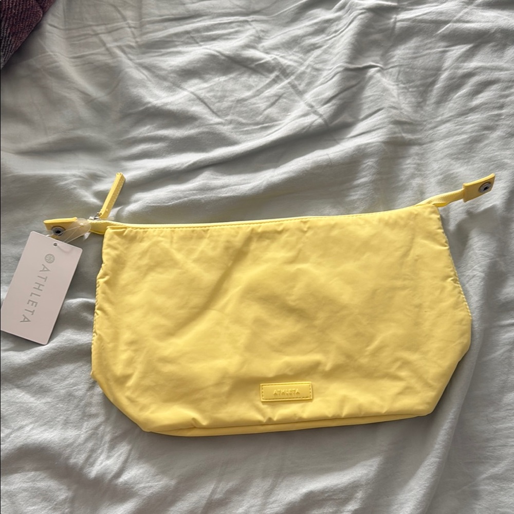 Athleta Vibrant Yellow Cosmetic Bag